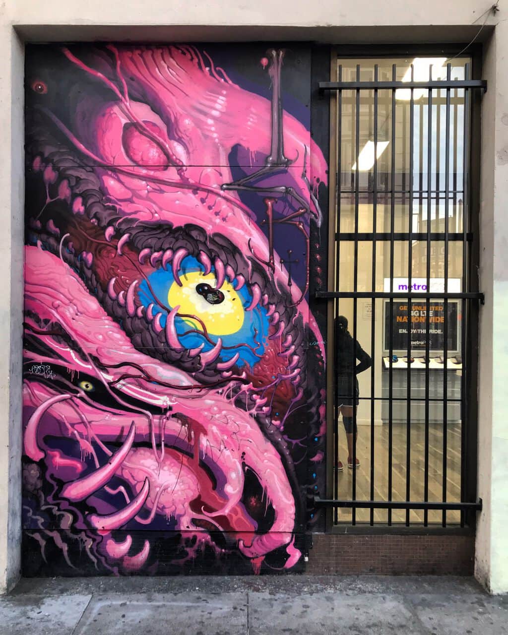 "Pink Monster" by Langooliviera in San Francisco