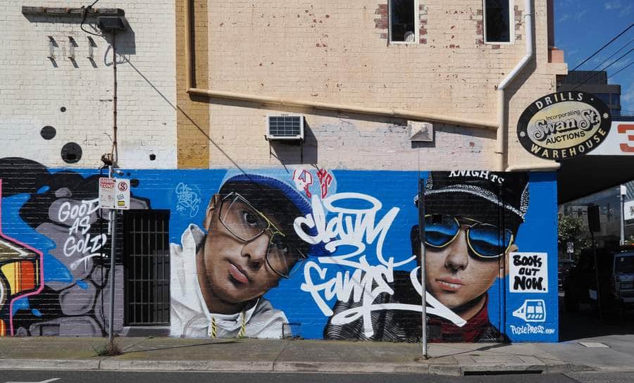 Untitled street art by puzle in Melbourne