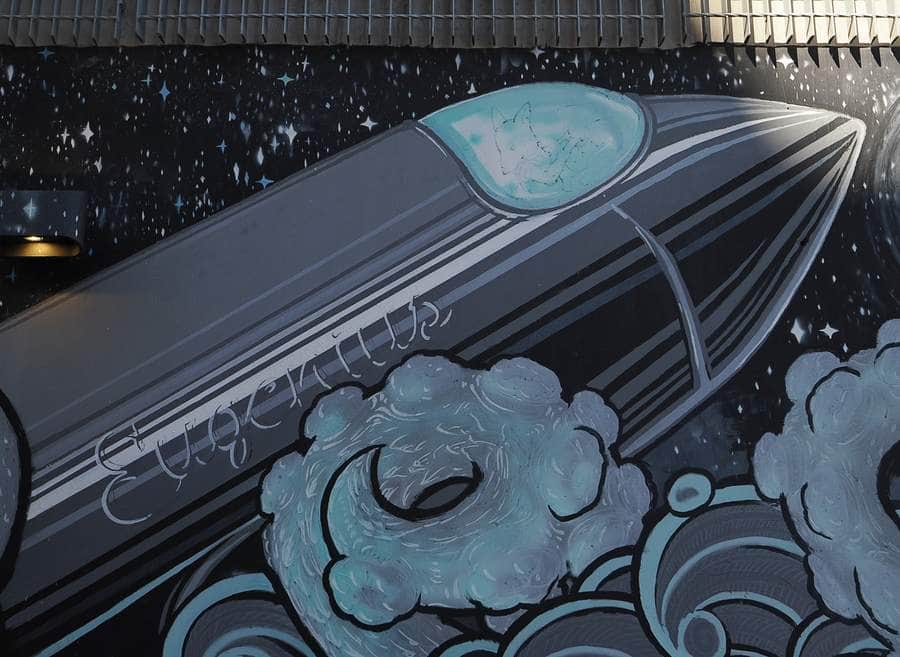 Untitled street art by Kegan Eastham in Melbourne