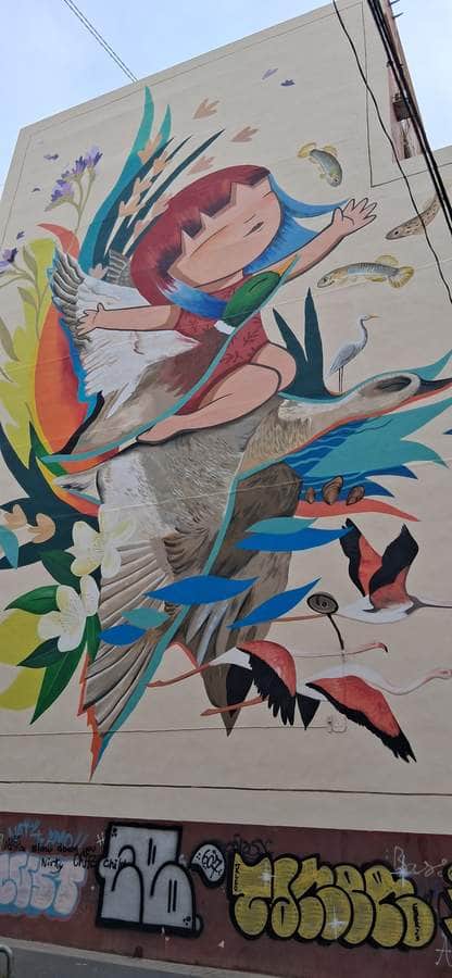Untitled street art by Julieta Xlf in Valencia
