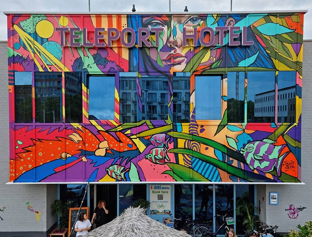"The festival teleport." by Studio Zepa in Amsterdam