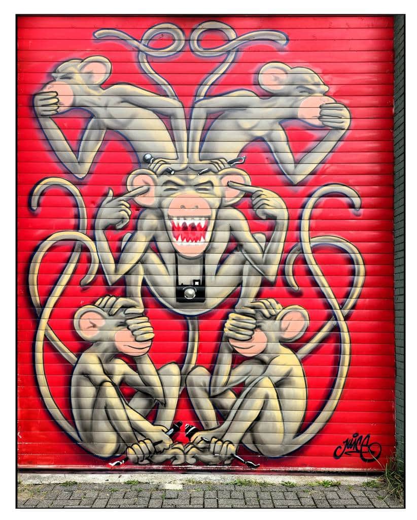 "Hear see and be silent" by Juice in Amsterdam