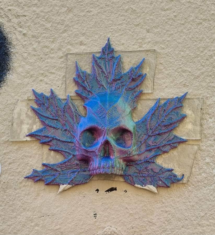 "Skull" by OTK in Paris