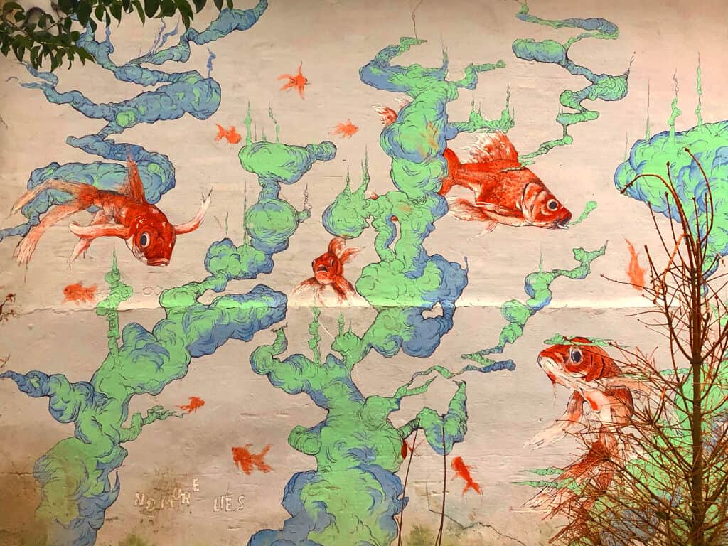 "Fishes Mural" by No More Lies in Istanbul