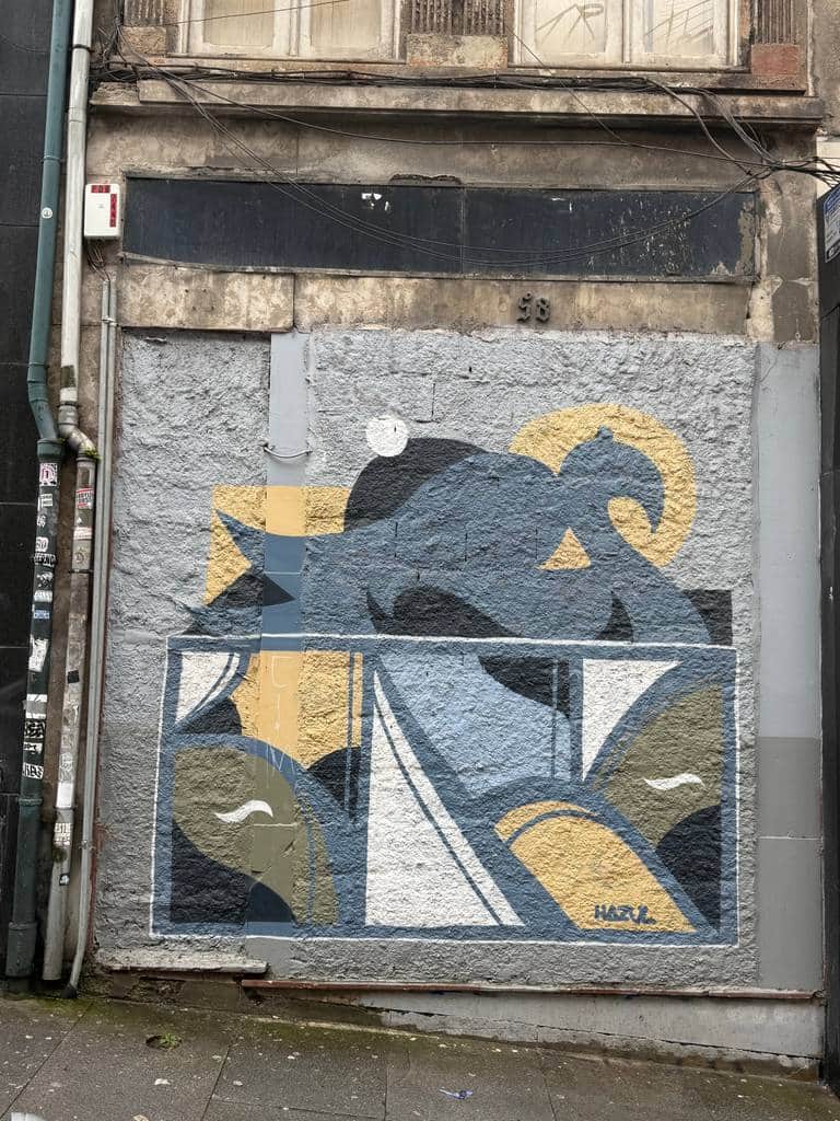 "Abstract Geometric Ram Head" by Hazul in Porto