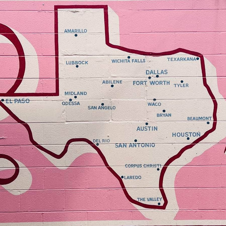 "Texas loves you" by Green in Austin