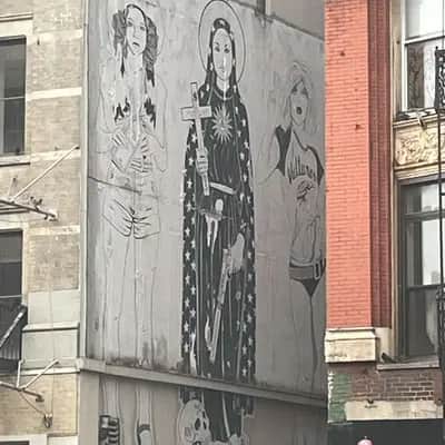 "Lolita, a nun and a badass blondie" by Dylan Egon in New York