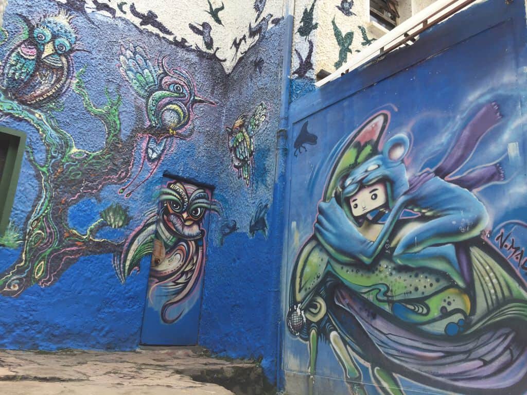 "Owls and character riding - Búhos y personaje cabalgando" by Nómada in Bogota