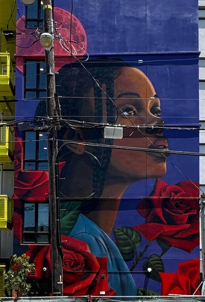 "Portrait with Red Roses" by Jayo V in Los Angeles