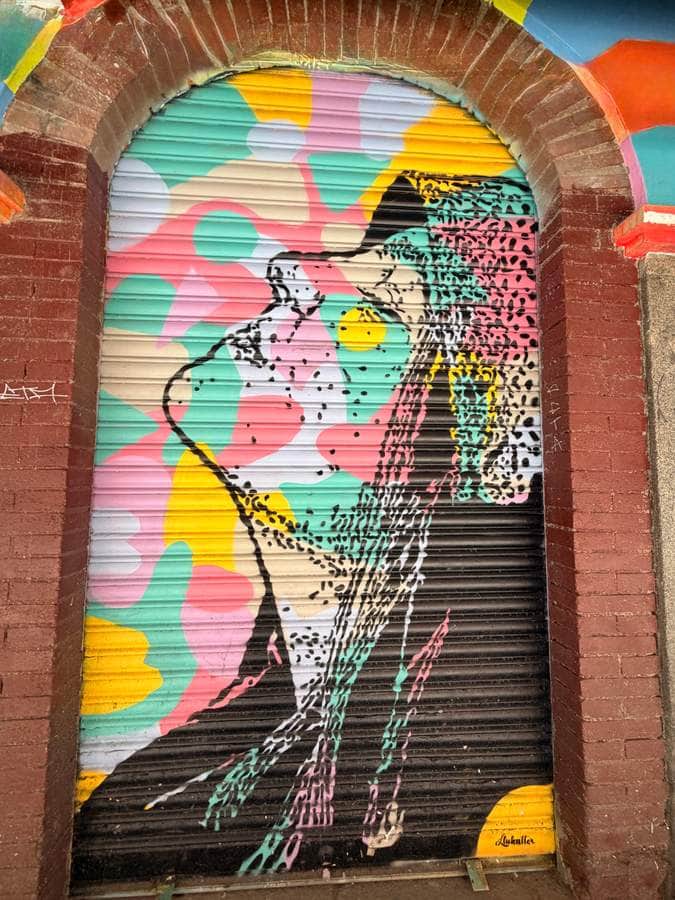 "Colorful Face with Abstract Patterns" by Llukutter in Madrid
