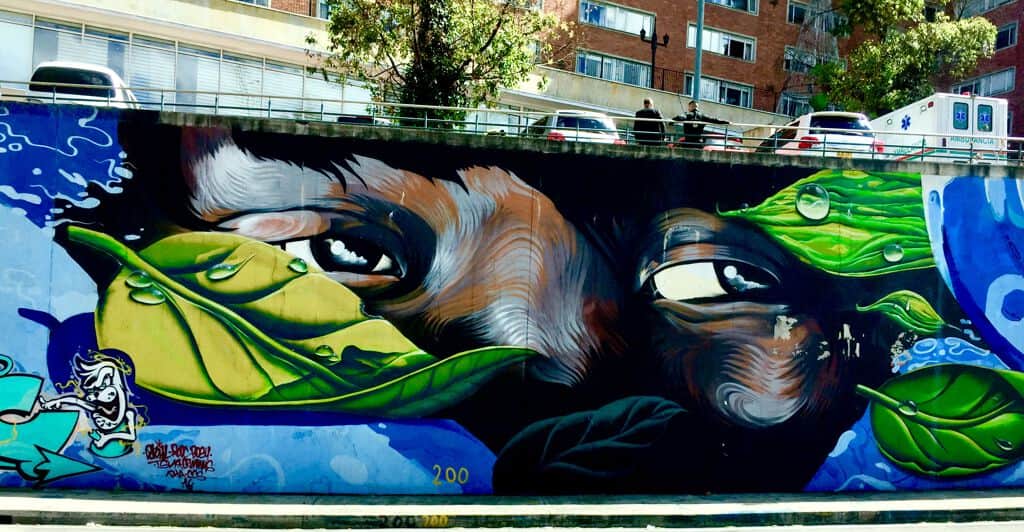 "Murales Av. El Dorado" by Various Artists in Bogota