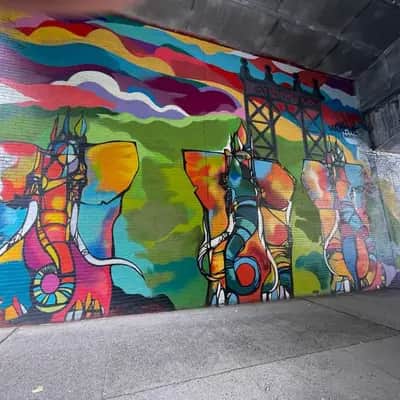 "colourful elephants" in New York