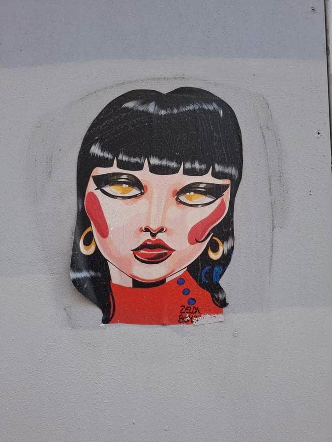 "Portrait of a Woman with Bold Features" by Zelda Bomba in Paris