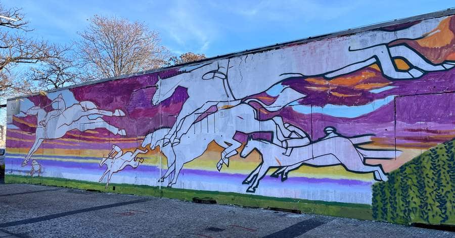 "Horses Running Through Rainbow Sky" by Radim Straka in Prague