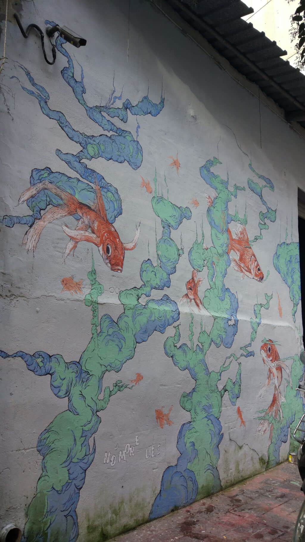"Underwater Garden with Goldfish" by No More Lies in Istanbul