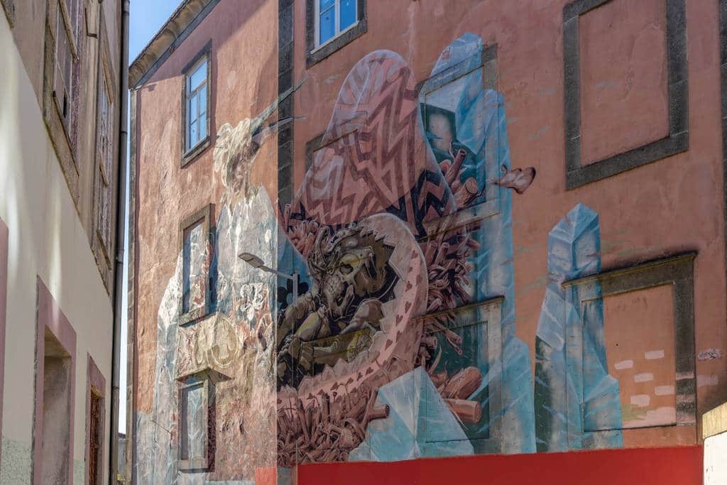 "Surreal Creature in Urban Decay" in Porto