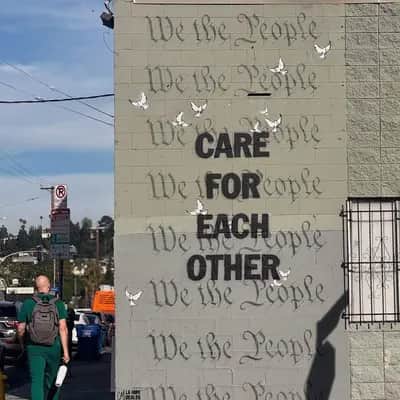 "Care For Each Other" by Corie Mattie in Los Angeles