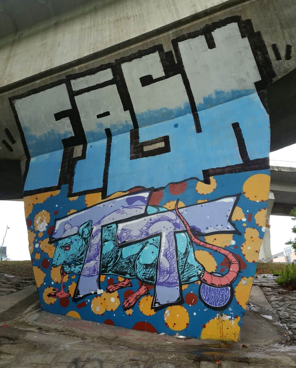 Untitled street art by Sobekcis in Vienna
