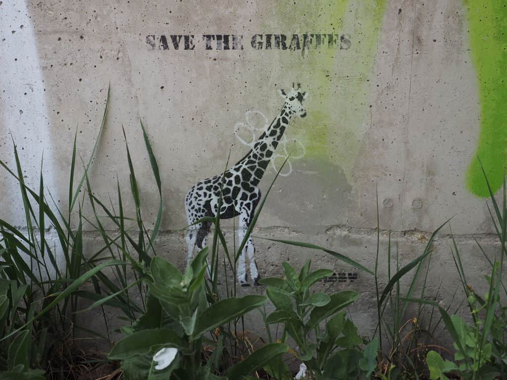 "Save the giraffes" by TABBY in Vienna