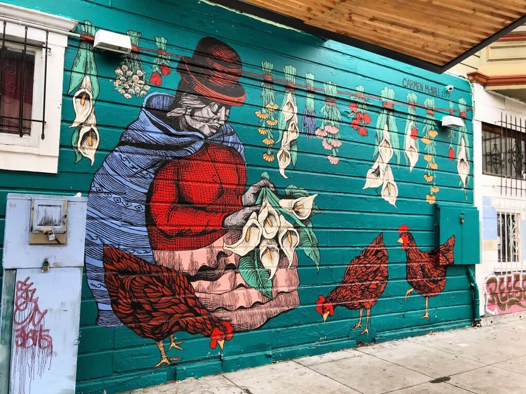 "Flower Lady" by Carmen McNall in San Francisco