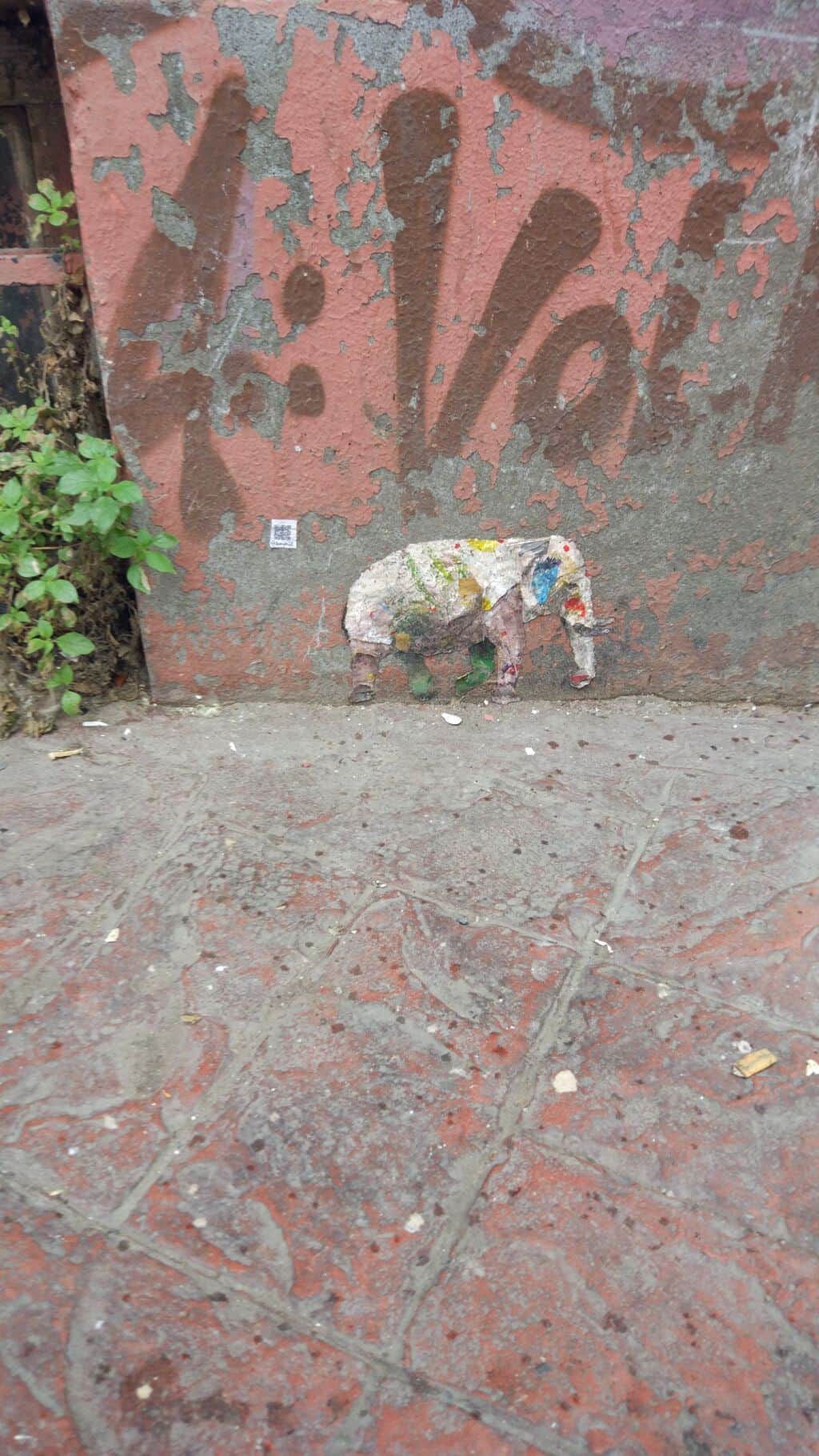 "Miniature Elephant Street Art" by Kaybid in Istanbul