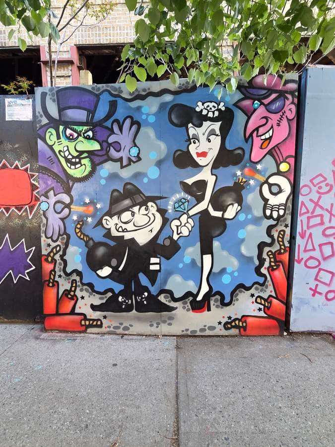 "Boris Badenov, Natasha Fatale, Snidely Whiplash" by Phetus in New York