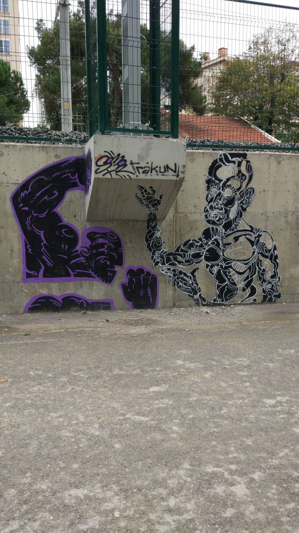 "Surreal Creatures in Purple and Black" by Somon in Istanbul