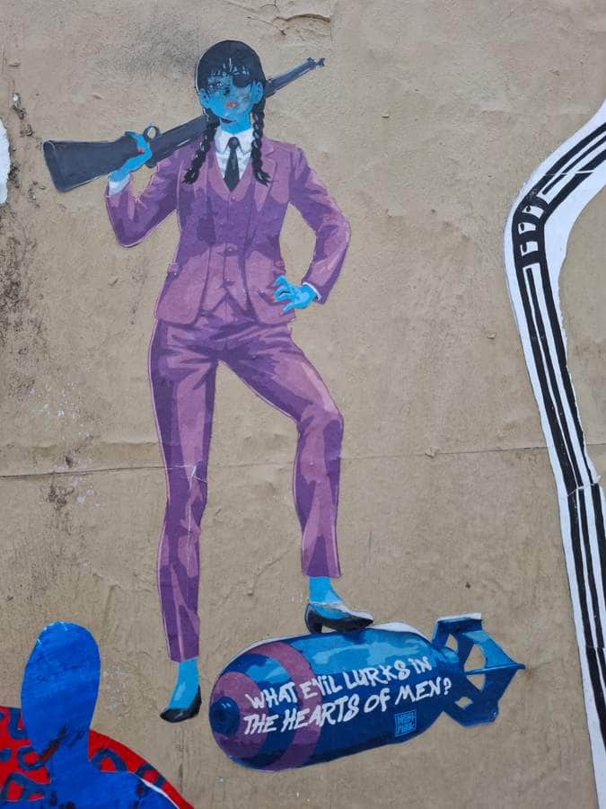 "What evil lurks in the hearts of men ?" by Neftnik in Paris