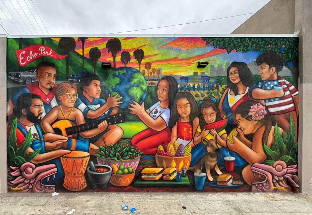 "Echo Park Community Celebration" by Sergio Robleto in Los Angeles