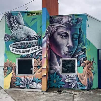 "Portrait with Eagle and Faith" by Deko_Uno in Los Angeles