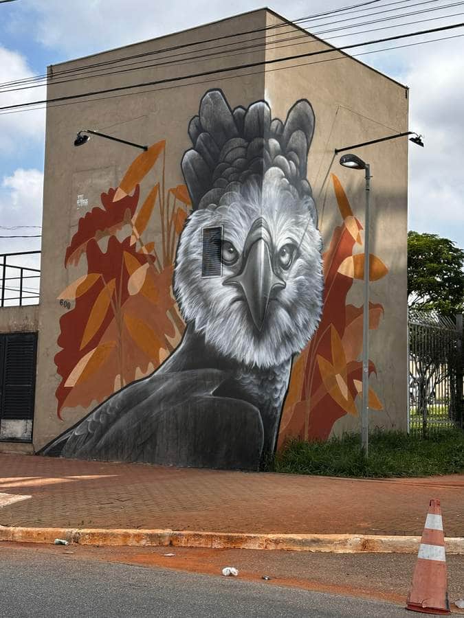"Majestic Eagle with Autumn Leaves" by Tito Ferrara in Sao Paulo