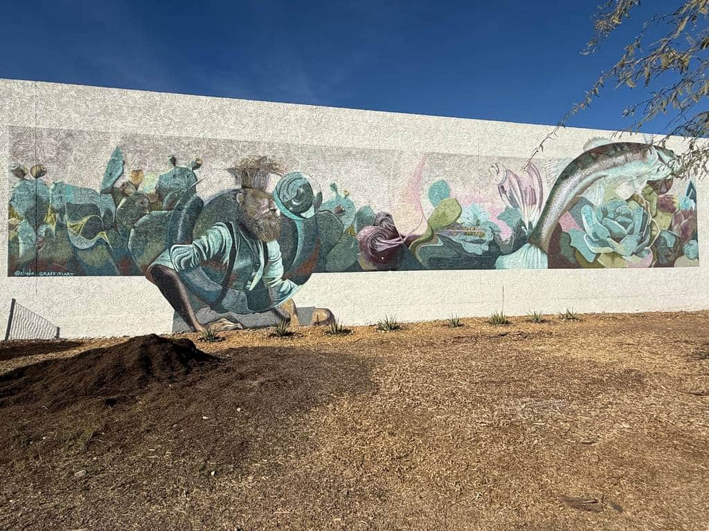 "Desert Botanist: Cacti and Figure" by Clyde in Phoenix