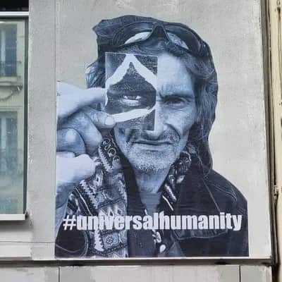 "Universal Humanity Portrait Mural" by Universal Humanity in Paris