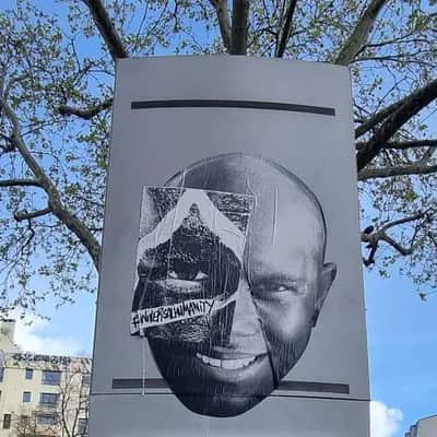 "Fragmented Portrait with Skull" by Universal Humanity in Paris
