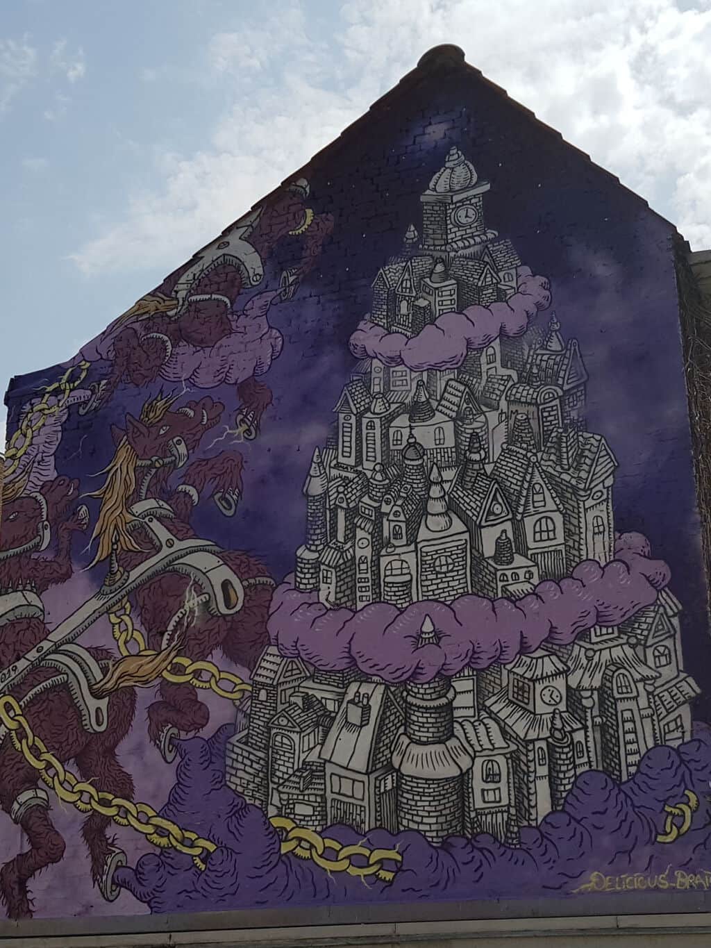 Untitled street art by Delicious Brains in Brussels