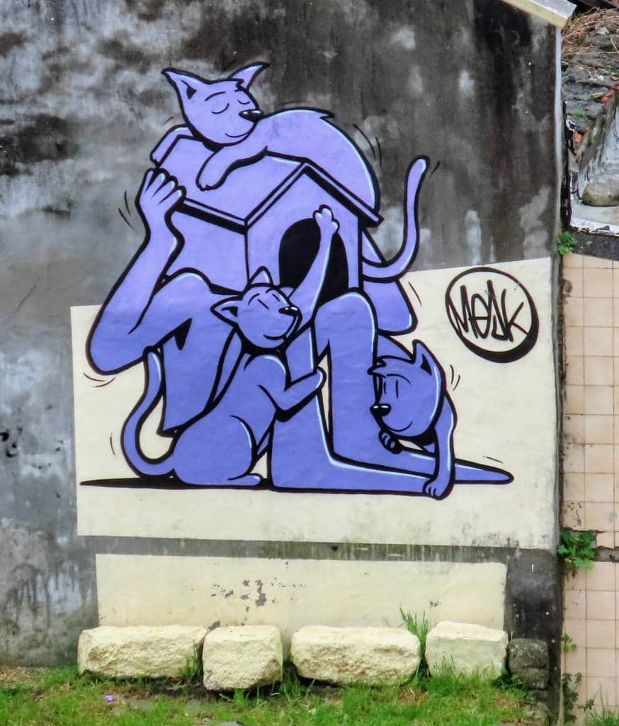 Untitled street art by Mesk in Porto