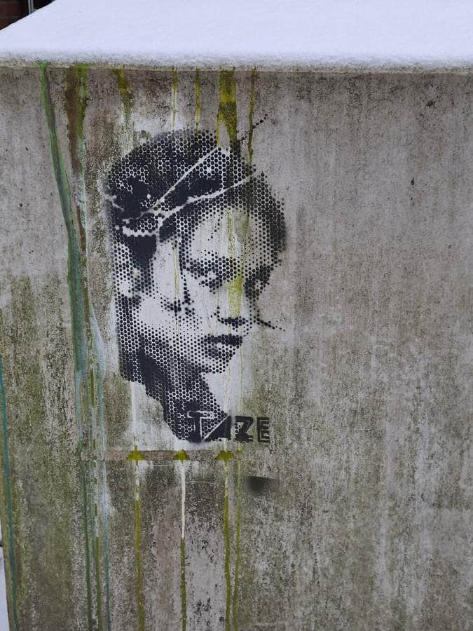 Untitled street art by TAZE in Hamburg