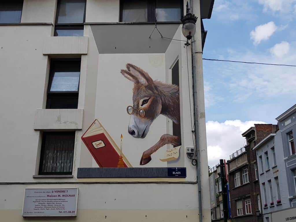 "De ezel op school" by Alexis Corrand in Brussels