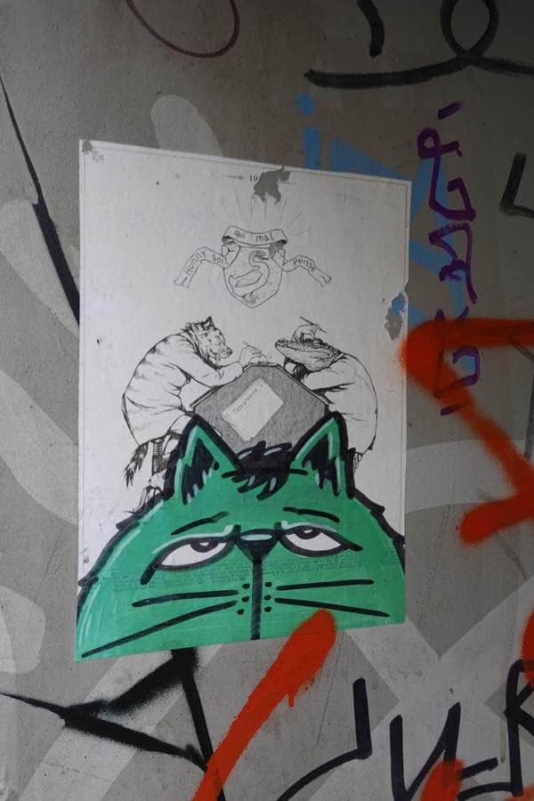 Untitled street art by SuperFatCat in Hamburg