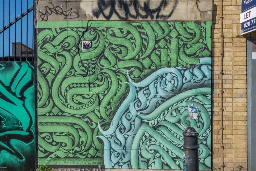Untitled street art by J. Fox in London