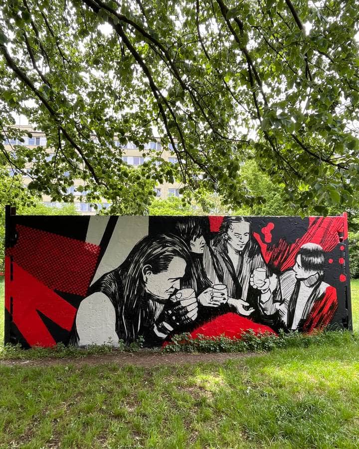 Untitled street art by Adam Bláha in Prague