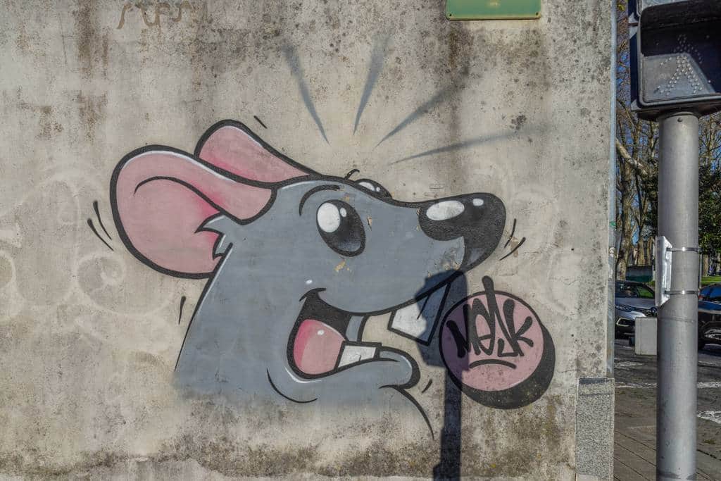 Untitled street art by Mesk in Porto