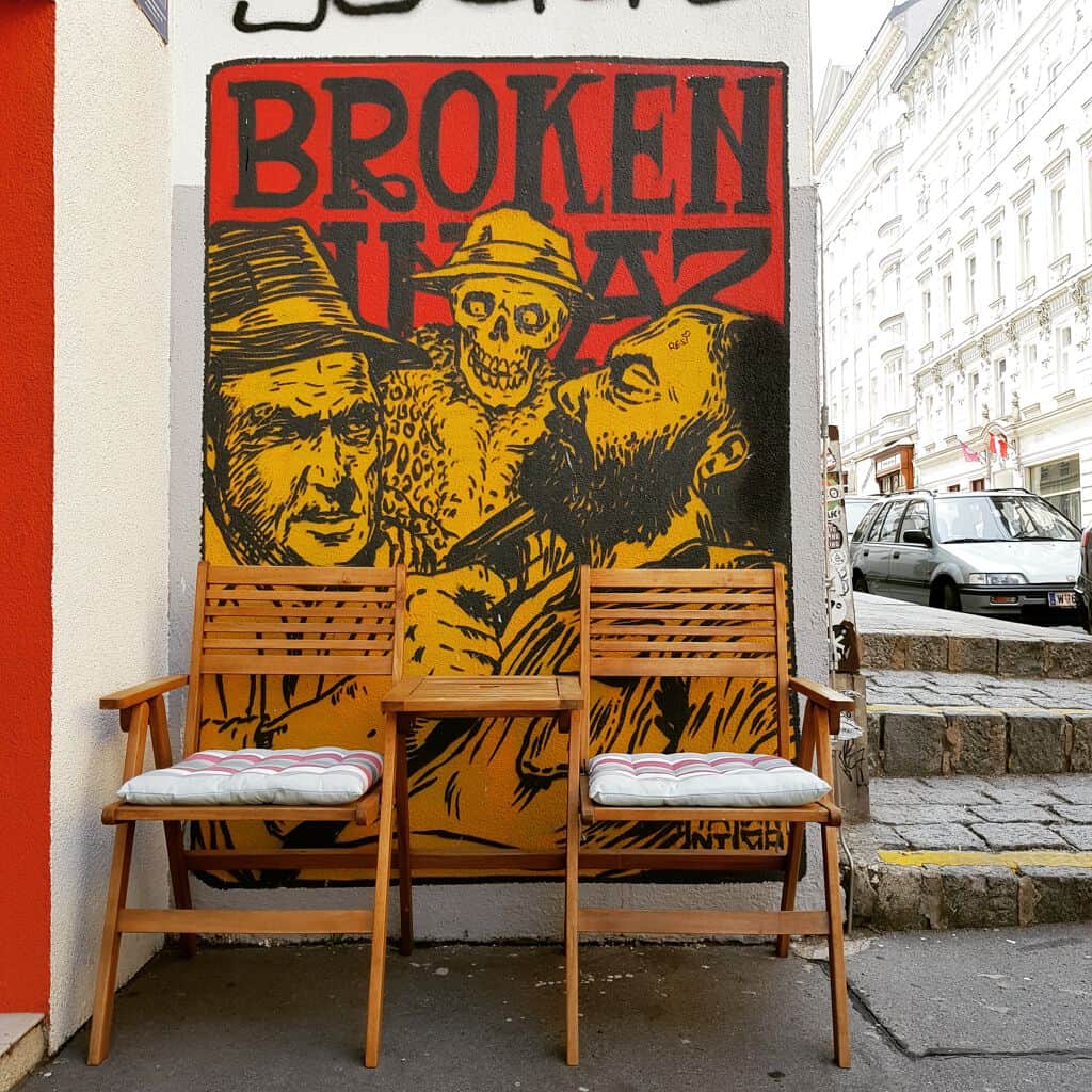 Untitled street art by Broken Fingaz in Vienna