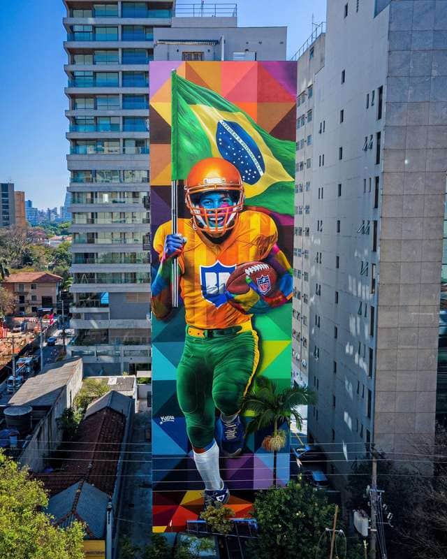 "Paulo Cesar Silva Pereira" by Eduardo Kobra in Sao Paulo