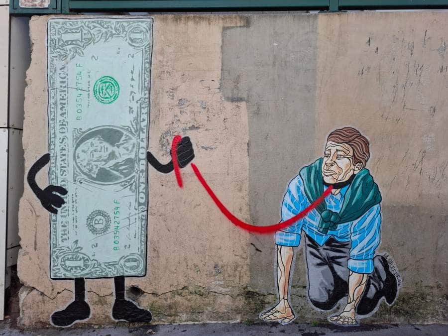 Untitled street art by lefdraw in Paris