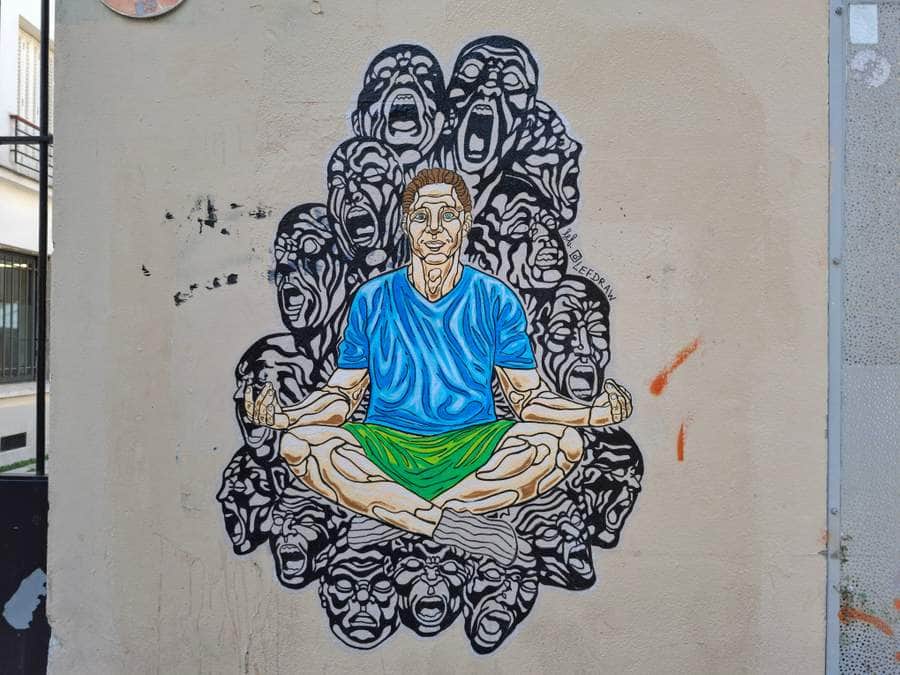 Untitled street art by lefdraw in Paris