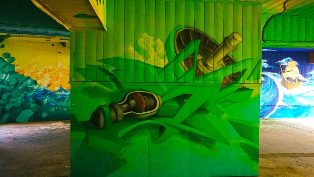 "Striped Fish Among Aquatic Plants" by El Jerrino in Vienna