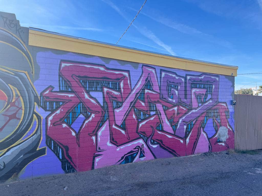"Pink Abstract Graffiti Composition" in Phoenix