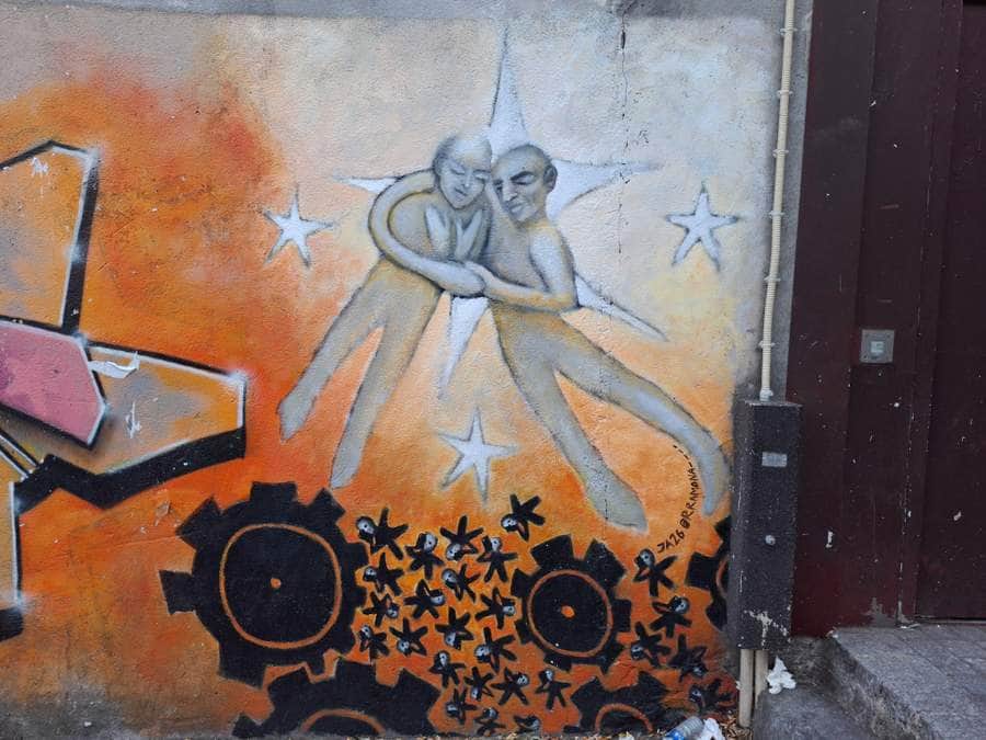 "Celestial Workers Building Together" by rramona in Paris