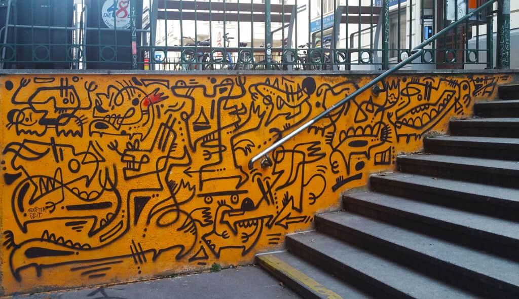 Untitled street art by Monsieur Monsterzeit in Vienna